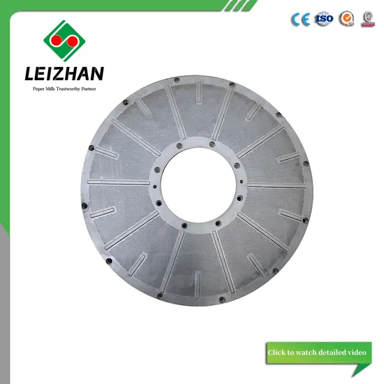 Stainless Carbon Steel Hydrapulper Drilled Pressure Screening Rotor Plate for Pulp and Paper Mill Machinery 