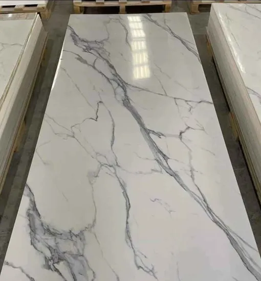 Wholesale Alternative PVC Marble Sheet Polymer Plates for The Wall Decoration 