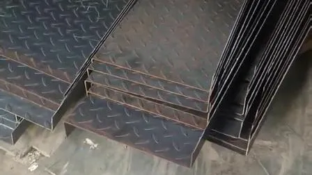 Black Metal Chequer Sheet A36 Diamond Round Bean Checkered Iron Building Materials Hot Rolled Teardrop Pattern S235jr S275jr Ss400 Q235B Chequered Steel Plate 